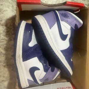 Baby Purple and White Nike Sneakers